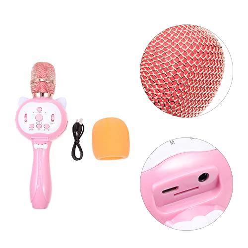 Holibanna 1 conjunto crianças cantando microfone brinquedo bebê crianças fio microfone brinquedo com