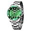 BG5112|Silver Band Green Dial