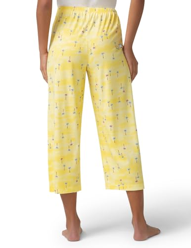 Image of HUE Women's Summer Vacation Pajama Separates, Soft, Whimsical Print Pjs with Tropical Beach Themes, Flip Flops, Cocktails