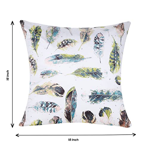 Image of Velvet Printed Cushion Cover (Pack of 1 Piece) | Home Decor Cushion Cover for Bed /Sofa /Chair | Sofa Cushion Cover | Square Cushion Cover (18X18 INCH) Multicolor