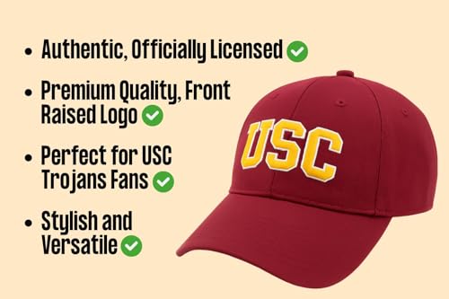 Gorra baseball bordada ajustable Universidad Southern Cal miniatura 5