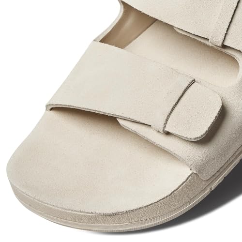 Image of REEF Ojai Two Bar Women's Fashion Slide Sandal, Premium Leather, Soft Cushion Footbed