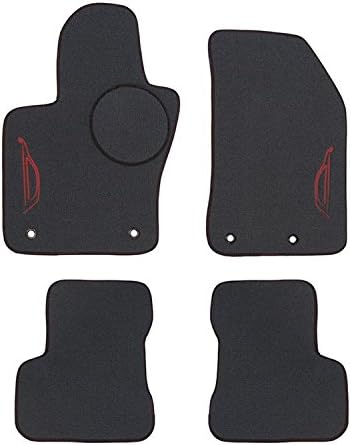 Speedlab Custom Fit Floor Mat for Select Fiat 500X Models (Grey) (4 Piece)