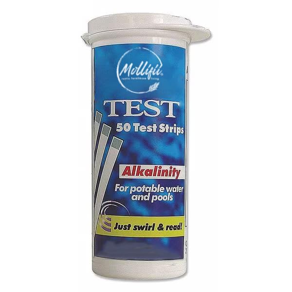 Test Strip, Alkalinity, 0 to 180 PPM, PK50