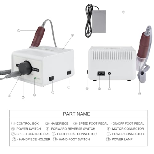 Lima Eléctrica 65W Strong Max 211 para Uñas miniatura 6