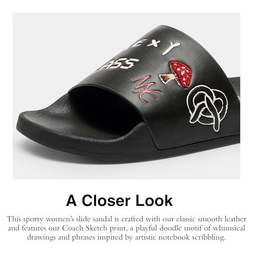 Coach Women's Udele Sport Slide with Sketch Print Platform4