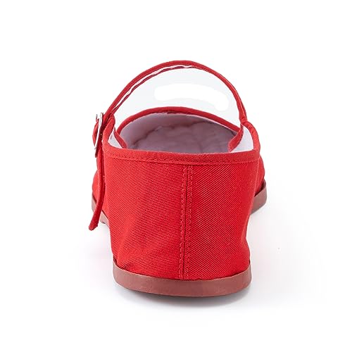 Image of Womens Classic China Flats, Casual China Doll Shoes, Cotton Mary Janes, Chinese Tai Chi Shoes