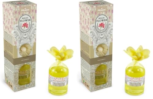 PRADY - Magic Flower Ambientador Victorius - 100 ml - Elegancia y sofisticación para tu hogar. (Paquete de 2)
