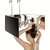 AIIE-EIIA 360 Grad Spiegel Kosmetikspiegel mit höhenverstellbarem Ständer 3 Wege klappbarer DREI falt Spiegel Perfekt für Familie Partner und Freunde