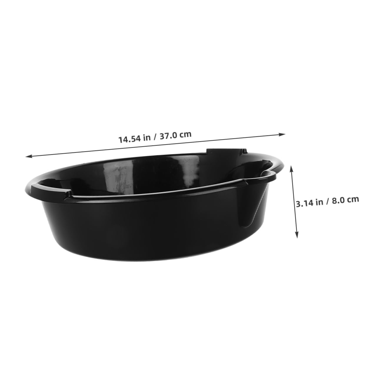 ABOOFAN Lot de 2 Bacs de Vidange D’Huile en Plastique Noir, Anti-éclaboussures, Faciles à Nettoyer, pour Entretien Automobile et Collecte de Fluides