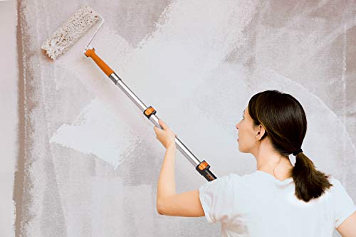 1.5-3 Ft Long Paint Roller Extension Pole // Multi-Purpose Telescopic Extension Pole With Universal Twist-On Metal Tip // Lightweight & Sturdy Extendable Pole For Painting Dusting And Window Cleaning #TOP2