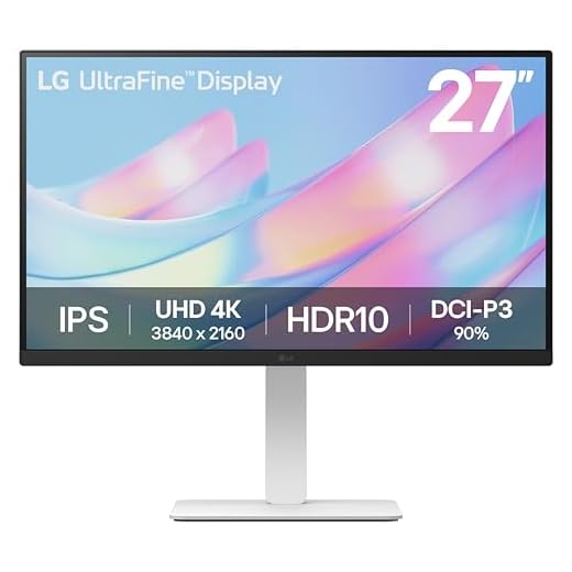 LG 27US550-W 27-inch Ultrafine 4K UHD (3840 x 2160) IPS Computer Monitor, 60Hz, HDR10, Reader Mode, HDMI, DisplayPort, Tilt/Height/Swivel/Pivot Adjustable Stand, White