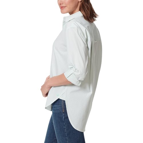 Image of Gloria Vanderbilt Women's Amanda Oversized Button Down Shirt with Roll-tab Sleeves