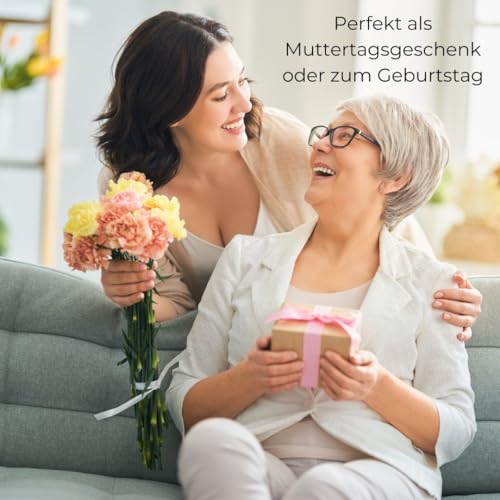 Lavender in Life Muttertagskarte – „MOM - WOW“ – Hochwertige Grußkarte für Mama mit Umschlag – Perfekte Karte zum Muttertag, Geburtstag & als Geschenk für Mütter