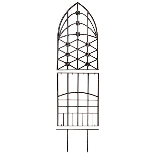 H-Potter-Garden-Trellis-for-Climbing-Plants-Wrought-Iron-Metal-for-Vine-Rose-Flower-309 H Potter Garden Trellis for Climbing Plants Wrought Iron Metal for Vine Rose Flower 309