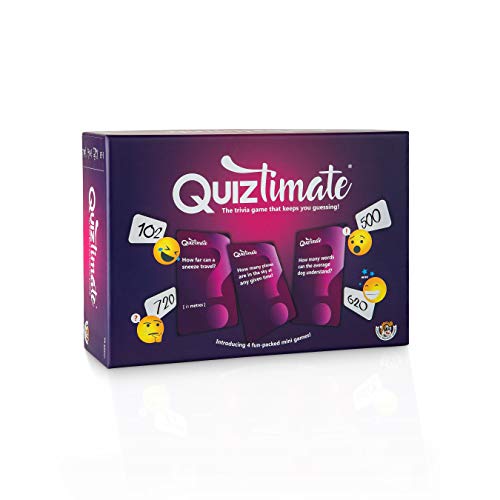 QUIZTIMATE - ¡El juego de preguntas que te mantiene adivinando! - El divertido juego de 4 rondas que cualquiera puede ganar, perfecto para amigos y familiares!