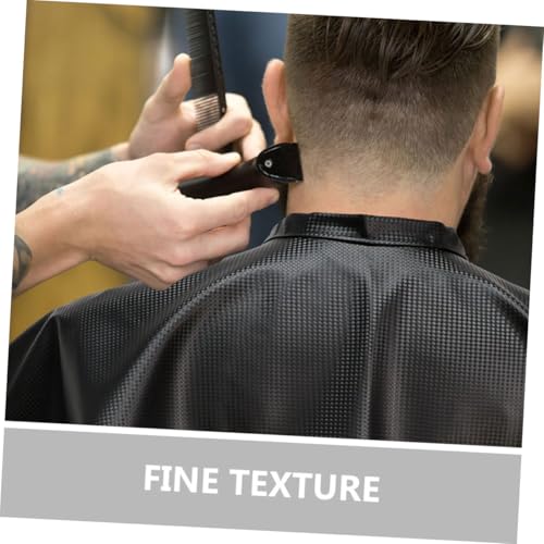 Capa impermeable para peluquero 2 piezas negra miniatura 3