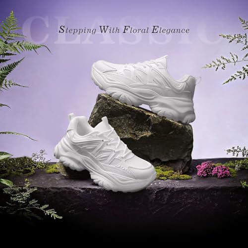 Women's Road Running Shoes Non Slip Ladies Walking Fashion Athletic Chunky Sneakers Work Gym Comfort Lightweight Mesh Soft Sole - Image 4