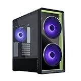 Lian Li LANCOOL 217 INF Infinity Mirror Computer Case, Mid-Tower ATX PC Case w/ 3 Pre-Installed Fans, 2x170mm ARGB Fans, 1x140mm, Front Mirror Glass Panel, Optimized Airflow - Black (LANCOOL 217INFX)