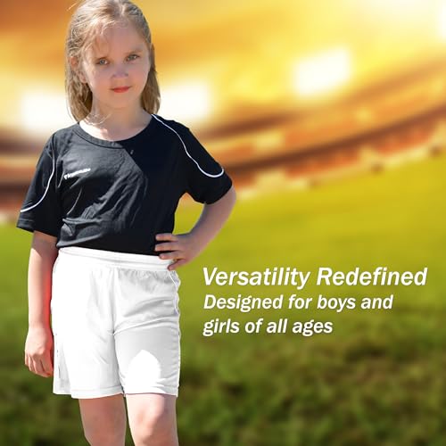 Vizari Dynamo Soccer Shorts for Boys and Girls | Adjustable Fit Youth Shorts for Multiple Sports Activities4