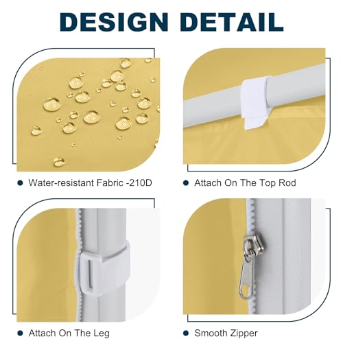 Image of MASTERCANOPY 8x8 Pop Up Canopy Sidewall Only 1-Pack Beige