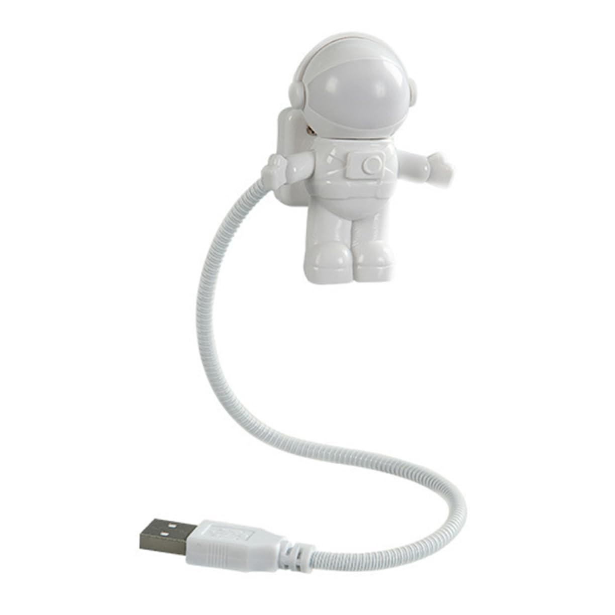 OSOLADY Creative Spaceman Led USB Light Flexible Astronaut Lamp for Laptop and Computer Use Portable Night Light for Boys and Girls and Adults for Birthdays and Holidays