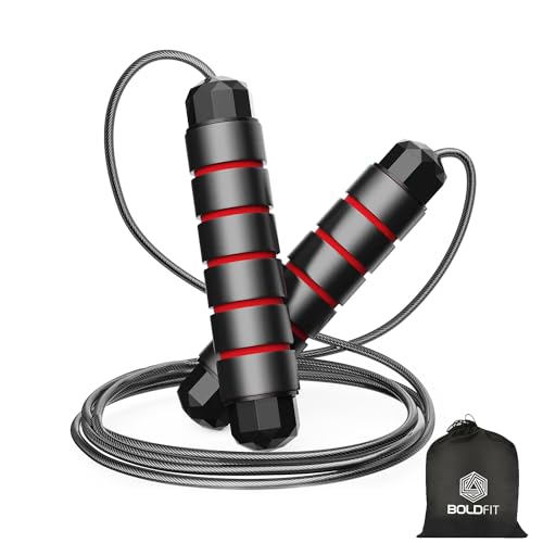 Boldfit Skipping Rope For Men & Women Adjustable Jumping Rope For Men Gym Rope/Exercise Rope For Men Workout (Image - 1)