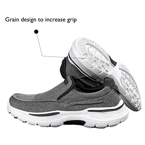 Mens Slip On Shoes Casual Canvas Loafers Lightweight Walking4