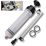 RinoAnola オイルサクションガン 手動 オイル交換 ポンプ チェンジャー シリンジ 注射器 オイルポンプ ミッションオイル ガソリン ストレート (500ml)