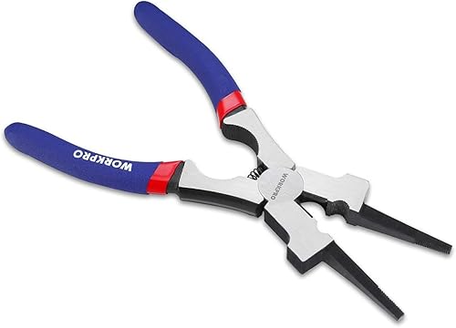 WORKPRO Alicates de soldadura de 8 ", alicates de soldadura de acero CR-V multifuncionales para soldadura, eléctrica, mecánica, taller y uso