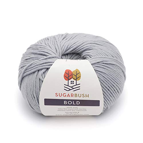 Sugar Bush Yarn Bold Knitting Worsted Weight, Silver Islet