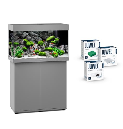 JUWEL Aquarium Rio 125 Kombination grau Premium-Bundle