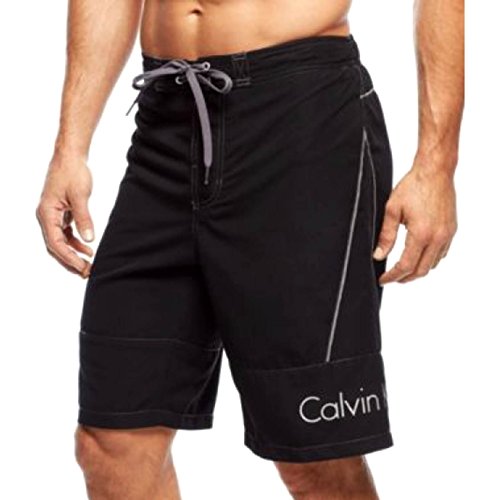 Calvin Klein Men's Solid Elastic Back Boardshort