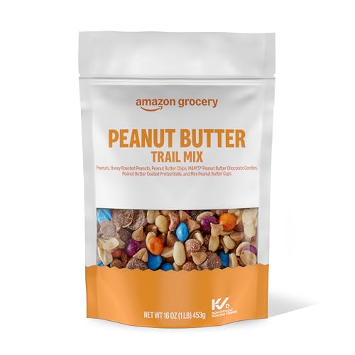 Amazon Brand - Happy Belly Peanut Butter Plenty, Trail Mix, 1 pound (Pack of 1)