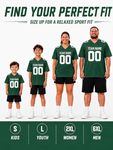 Image of Custom Replica Football Jersey with Name Number Logo