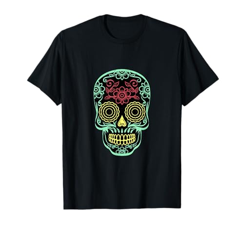 Sugar Skull Calavera Día de los Muertos para Mexicanos Camiseta