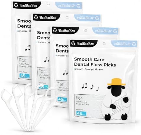 180 Mint Floss Pick Refills Compatible with Tilanneo One-Press Dispenser image 5