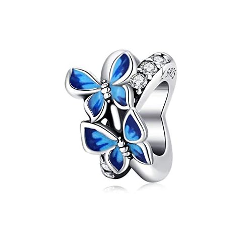 Butterfly Charms fit for Pandora Bracelets 925 Sterling Silver Spacer Bead Charm Jewelry Gift for Women Cover