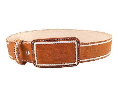 Men's Cowboy Western Belt Genuine Leather 1 3/4" Cinto Vaquero Bordado3