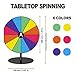 XIAOQENAN Heavy Type Rotating Prizes Wheel Game Reusable Colorful Game With Durability Metal Base For Kids Adults Stable Metal Base Rotating Prizes
