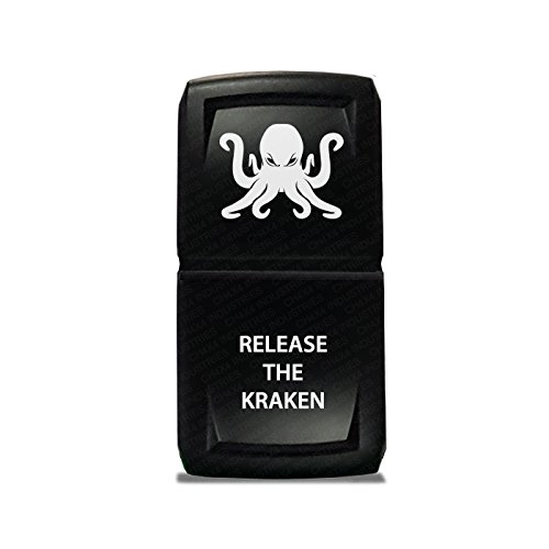 CH4X4 Rocker Switch V2 Release The Kraken Symbol - Red Led