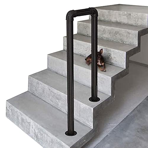 DREANNI Caramine in Ferro Battuto in Ferro Battuto a Forma Di U, Barra Di Supporto per la Sicurezza Del Corridoio per Bambini Anziani per Bambini Anziani e Esterni in 3 Fasi, 3 Dimensioni, 3 Dimension