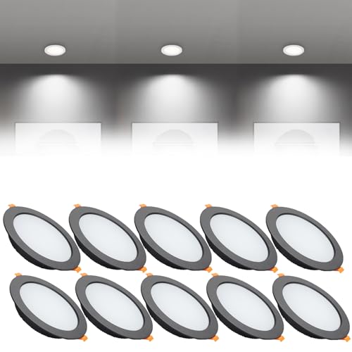 Plafonnier encastré DEL 12W pour rénover un faux plafond étroit