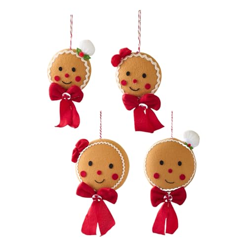 LAIOUSN Adorno colgante de árbol de Navidad, decoración colgante de tela para habitación de niños, ventana, fiesta, festival, decoración del hogar