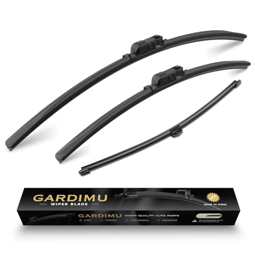 Image of Front and Rear Windshield Wipers for Porsche Cayenne 2019-2025 | Quiet and Streak-Free Front and Back Wiper Blades Assembly All-Season OEM Automotive Replacement Accessories
