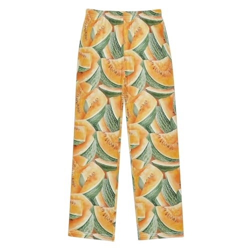 Pajama Pants Cantaloupe Slices PJ Bottoms Sleepwear Lounge Sleep Pant with Pockets