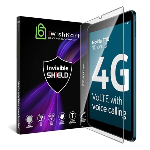 Image of compatible with Nokia T10 8inch Tab Tablet Tempered Glass Screen Protector Guard Full Screen Coverage Edge to Edge with Easy Installation kit | Anti-Scratch & Smudge Proof