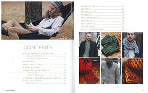 Leisure Arts Everyday Men's Knits Book - 17 Easy...