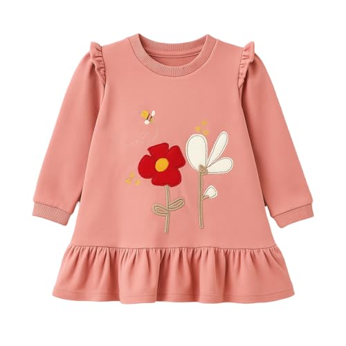Vestido Mayoral manga larga para niña ideal para días fríos de navidad y año nuevo