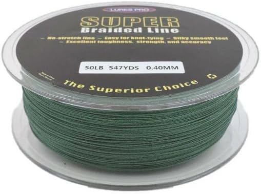 547 Yard Fishing Braided Spectra Fishing Line Moss Green LB. Test: 50 LB